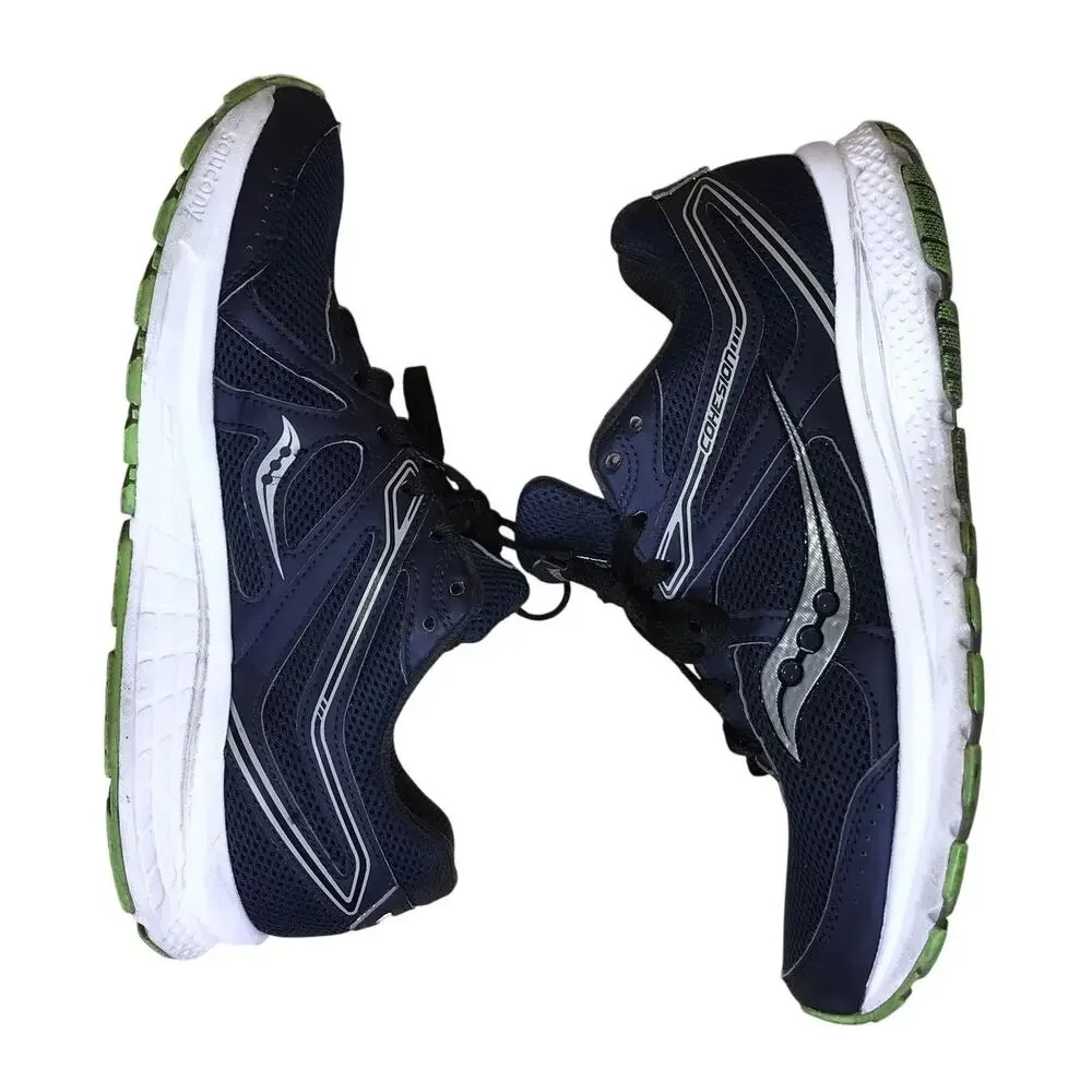 Saucony Cohesion 11 Running Shoes Men’s 9 Navy Green Athletic Sneakers S20420-1